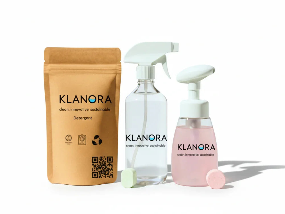 Klanora Eco - Friendly Cleaning Starter Kit | Zero - Waste Home Care - Klanora