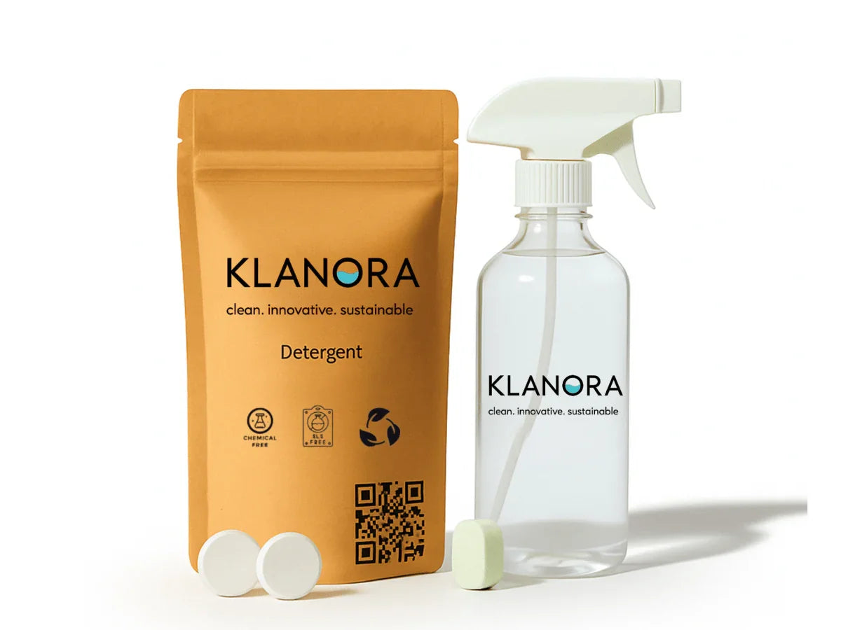Multi - Surface Cleaner + Detergent Kit | Eco Refill Combo for Home cleaning & Laundry - Klanora