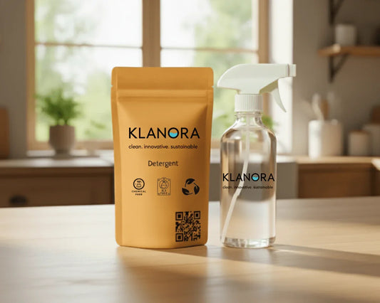 Multi - Surface Cleaner + Detergent Kit | Eco Refill Combo for Home cleaning & Laundry - Klanora